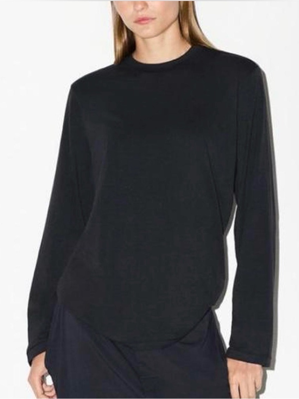 NWT Skims Relaxed Long Sleeve Tee Sz XXS